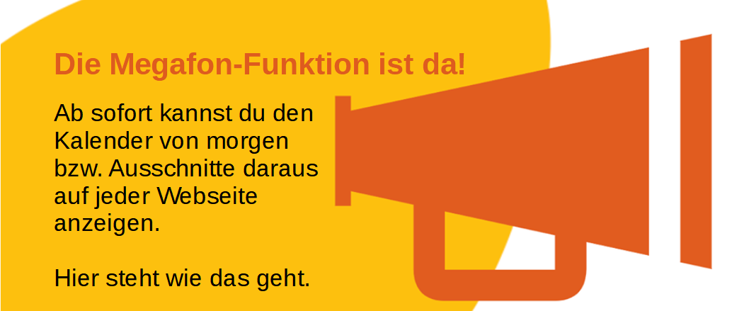 Eventfunktion aktiv! 2020 kann kommen